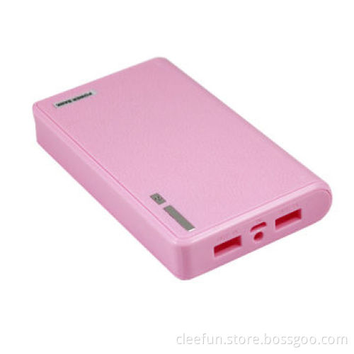 Portable Digital Display Power Bank, 7,800mAh with 2 USB port